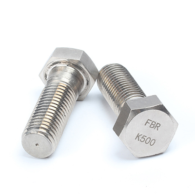 Custom Monel Alloy K-500 hexagon head bolts